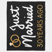 Gewoon getrouwd 30 jaar geleden IV Fleece Deken (Voorkant)