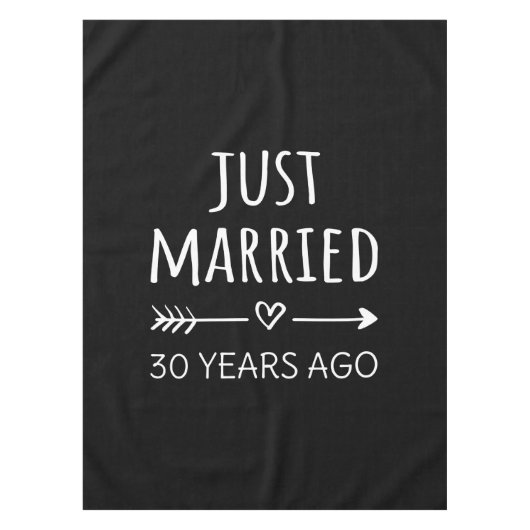 Gewoon getrouwd 30 jaar geleden. tafelkleed (Voorkant)
