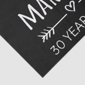 Gewoon getrouwd 30 jaar geleden. tissuepapier (Detail)