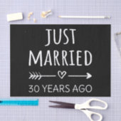 Gewoon getrouwd 30 jaar geleden. tissuepapier (Craft)