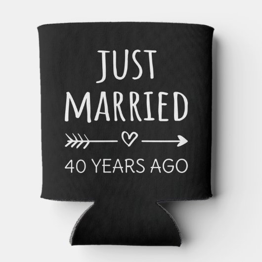 Gewoon getrouwd 40 jaar geleden blikjeskoeler (Achterkant)