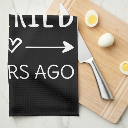 Gewoon getrouwd 40 jaar geleden theedoek (Quarter Fold)