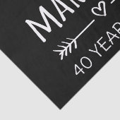 Gewoon getrouwd 40 jaar geleden tissuepapier (Detail)