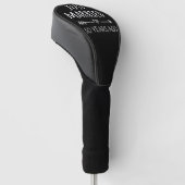 Gewoon getrouwd 50 jaar geleden... golfheadcover (Schuin)