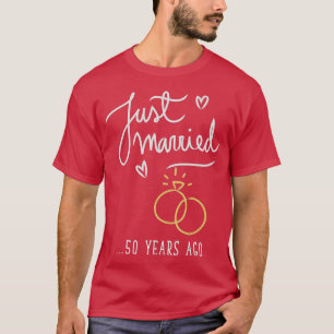 Gewoon getrouwd 50 jaar geleden huwelijk t-shirt