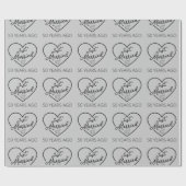 Gewoon getrouwd 50 jaar geleden III Cadeaupapier (Vlak)