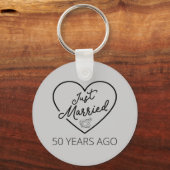 Gewoon getrouwd 50 jaar geleden III Sleutelhanger (Voorkant)