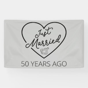 Gewoon getrouwd 50 jaar geleden III Spandoek