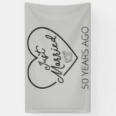 Gewoon getrouwd 50 jaar geleden III Spandoek (Verticaal)