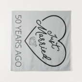 Gewoon getrouwd 50 jaar geleden III Wandkleed (Voorkant (horizontaal))