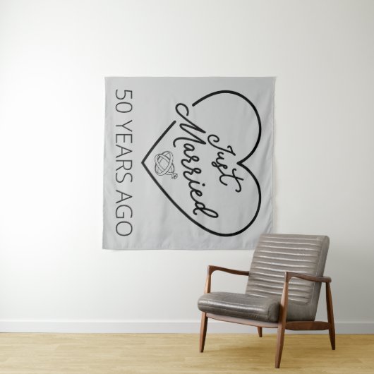 Gewoon getrouwd 50 jaar geleden III Wandkleed (In Situ (horizontaal))