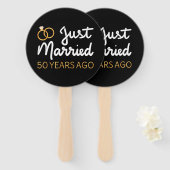 Gewoon getrouwd 50 jaar geleden IV Handwaaier (Voorkant en achterkant)