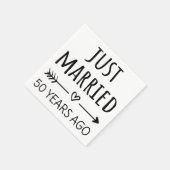 Gewoon getrouwd 50 jaar geleden... servet (Hoek)