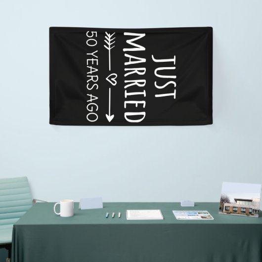 Gewoon getrouwd 50 jaar geleden... spandoek (Beurs)