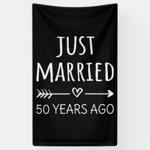 Gewoon getrouwd 50 jaar geleden... spandoek