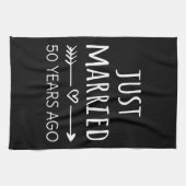 Gewoon getrouwd 50 jaar geleden... theedoek (Horizontaal)