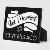 Gewoon getrouwd 50 jaar geleden V Fotoplaat (Zijkant)