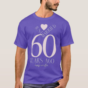 Gewoon getrouwd 60 jaar geleden 60th Wedding Jubil T-shirt