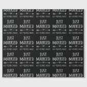 Gewoon getrouwd 60 jaar geleden. cadeaupapier (Vlak)