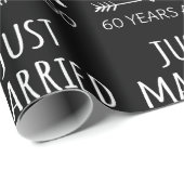 Gewoon getrouwd 60 jaar geleden. cadeaupapier (Rol Hoek)