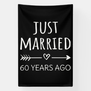 Gewoon getrouwd 60 jaar geleden. spandoek