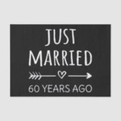 Gewoon getrouwd 60 jaar geleden. tissuepapier (Voorkant)