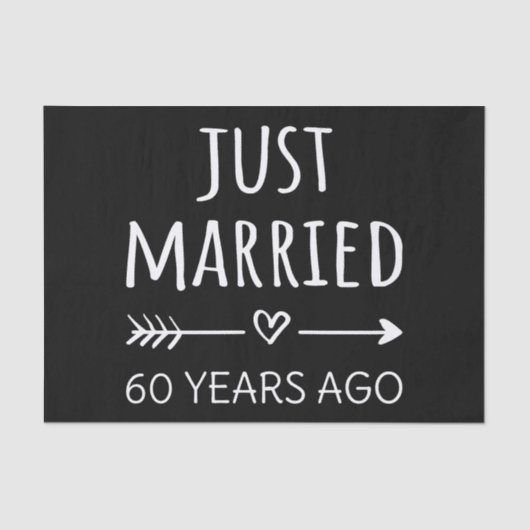 Gewoon getrouwd 60 jaar geleden. tissuepapier (Voorkant)