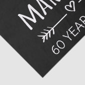 Gewoon getrouwd 60 jaar geleden. tissuepapier (Detail)