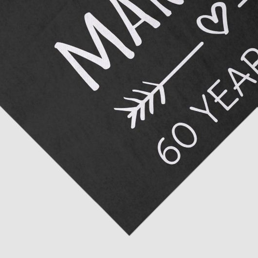 Gewoon getrouwd 60 jaar geleden. tissuepapier (Detail)