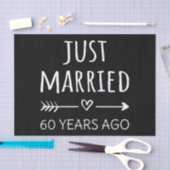 Gewoon getrouwd 60 jaar geleden. tissuepapier (Craft)