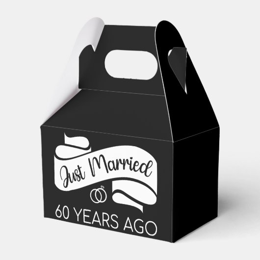 Gewoon getrouwd 60 jaar geleden V Bedankdoosjes (Achterkant)