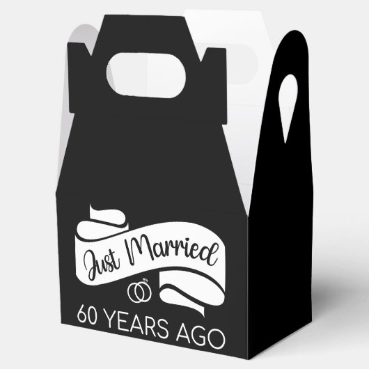 Gewoon getrouwd 60 jaar geleden V Bedankdoosjes (Geopend)