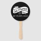 Gewoon getrouwd 60 jaar geleden V Handwaaier (Achterkant)