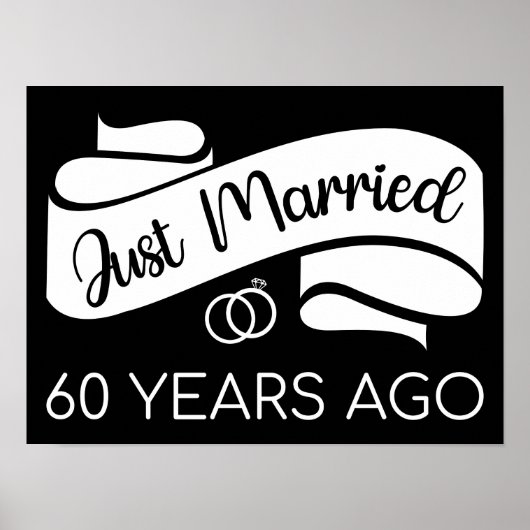 Gewoon getrouwd 60 jaar geleden V Poster (Voorkant)