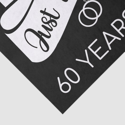 Gewoon getrouwd 60 jaar geleden V Tissuepapier (Detail)