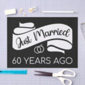 Gewoon getrouwd 60 jaar geleden V Tissuepapier (Craft)