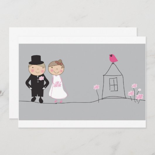 gewoon getrouwd aankondiging (Voorkant / Achterkant)