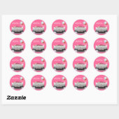 Gewoon getrouwd (aanpasbaar) ronde sticker (Vel)