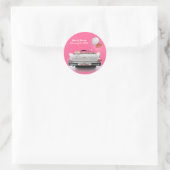 Gewoon getrouwd (aanpasbaar) ronde sticker (Tas)