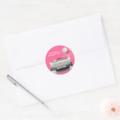 Gewoon getrouwd (aanpasbaar) ronde sticker (Envelop)