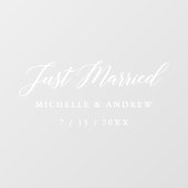 Gewoon getrouwd auto achterruit klampen raamsticker (Vel)