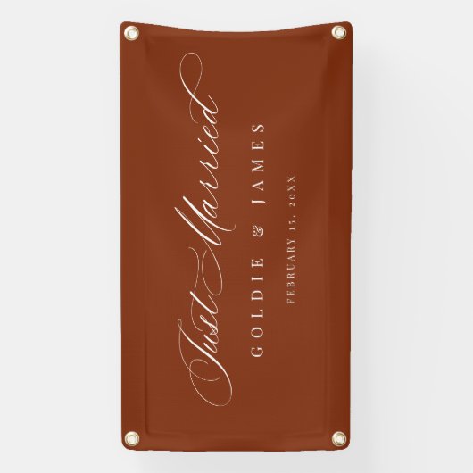 Gewoon getrouwd auto banner receptie decoratie tek (Verticaal)