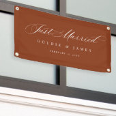 Gewoon getrouwd auto banner receptie decoratie tek (Buitenkant Gebouw)