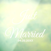 Gewoon getrouwd auto teken voor bruiloft of huweli raamsticker (Vel 3)