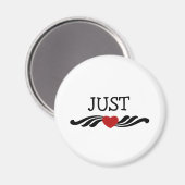 Gewoon getrouwd bride en bruom magneet (Voorkant / Achterkant)