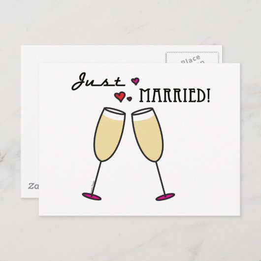 Gewoon getrouwd Briefkaart (Voorkant / Achterkant)