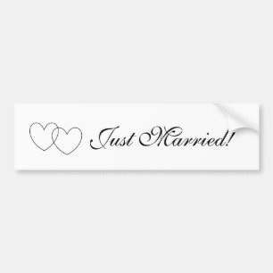 "Gewoon getrouwd!" Bumpersticker