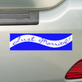Gewoon getrouwd. Bumperstickers voor Passen getrou (Op auto)