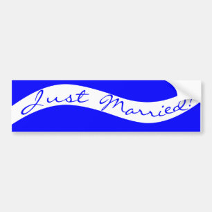 Gewoon getrouwd. Bumperstickers voor Passen getrou