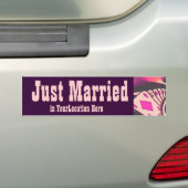 Gewoon getrouwd Casino Gambler Bumpersticker (Op auto)
